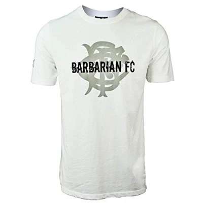 Image of Gilbert Mens Barbarians 2019 Graphic Rugby T Shirt Sports Top Tee White