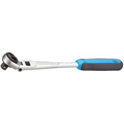 Image of GEDORE swivel head reversible ratchet, for 1/2&quot;, 12.5 mm drive, 180 head, 5 reverse angle, 2C grip, 1993 GU 3