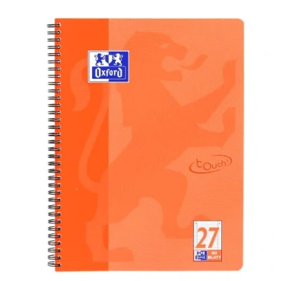 Image of Oxford Touch A4 Notepad Ruled with Double Margin 80 Sheets Coral