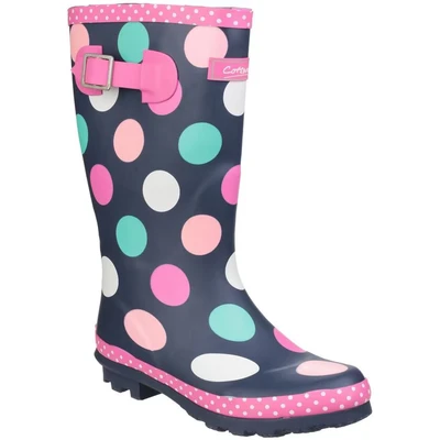 Image of Cotswold Dotty Waterproof Wellington Junior Girls