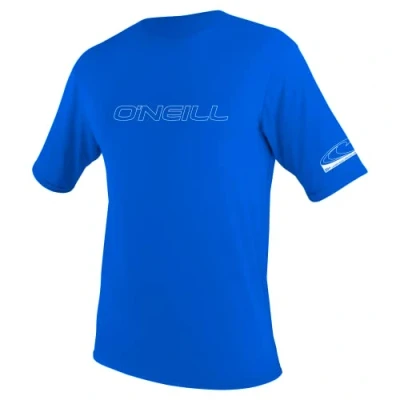 Image of O&#039;NEILL Unisex Child Youth Basic Skins 50+ S/S Sun Shirt Rash Guards, Pacific, 12 US