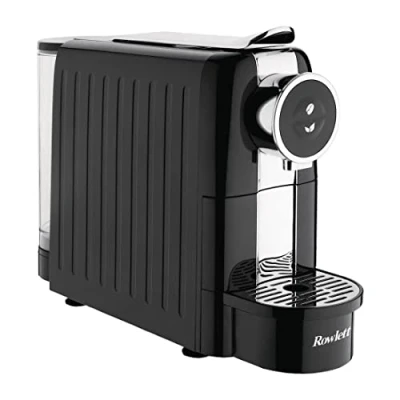 Image of Rowlett 1260 W Coffee Pod Machine, Black, Nespresso Compatible, Single Serve Capsule Espresso, Americano, Hot Chocolate,Compact Size, Hotel Room Appliance, Home &amp; Office, DE205