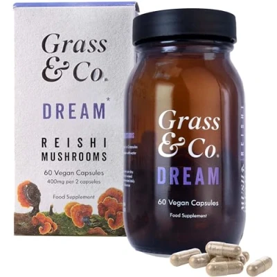 Image of Grass &amp; Co. DREAM Reishi Mushrooms with Magnesium + Sage, 60 Vegan Capsules