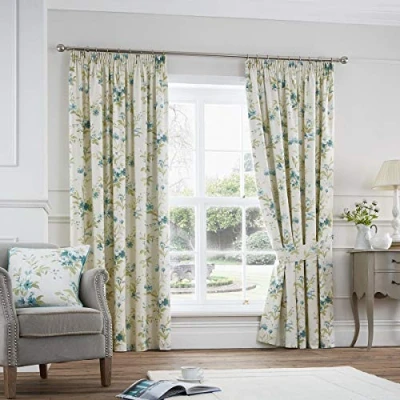 Image of Fusion Jeannie Curtains, 117 x 183cm, Red