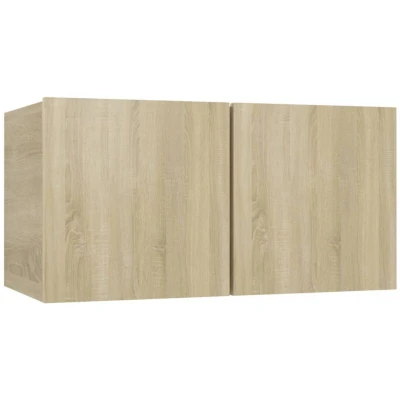 Image of vidaXL Hanging TV Cabinet Sonoma Oak 60x30x30 cm