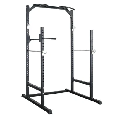 Image of Strongway® Half Power Cage Multi Gym Squat Rack Dip Station Weight Lifting Home Fitness