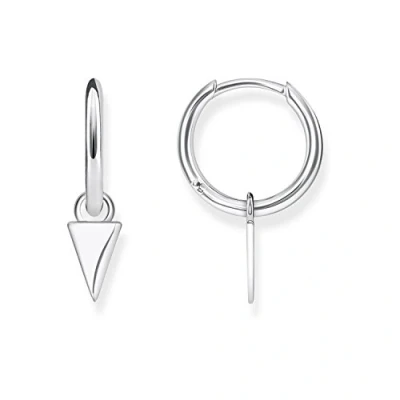 Image of Thomas Sabo Women Silver Hoop Earrings Cr621 001 21