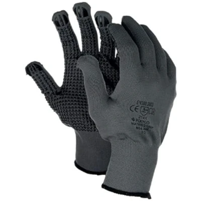 Image of Polyco Matrix D Grip Gloves, Grey, Size Small (7) Pack of 12