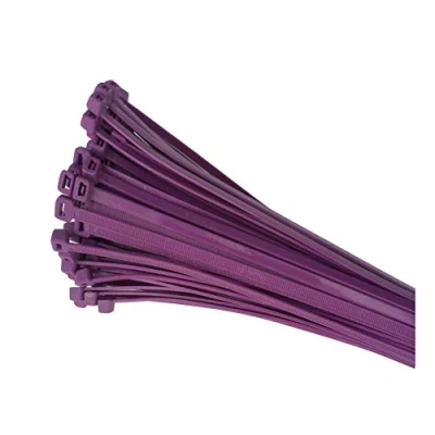 Image of 100 x Purple Nylon Cable Ties 2.5mm / Extra Strong Zip Tie Wraps