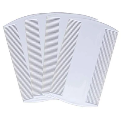 Image of pengxiaomei 4 pcs Lice Combs,Durable Double Sided Nit Comb Dectection Head Treatment for Kids Adults Pets