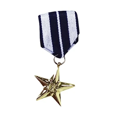 Image of Bristol Novelty BA605 Military Medal Single 1pc, mens, Multicolor, One Size