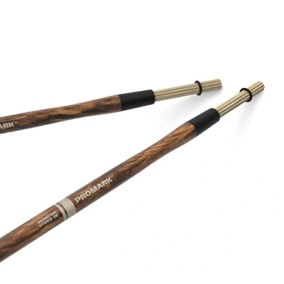 Image of ProMark Hybrid Bamboo Rods Drum Sticks Firegrain Dowel Drumsticks Classic Rod Sound with Feel &amp; Response of Stick 2B, .675&quot; Diameter 16&quot; Length 1 Pair