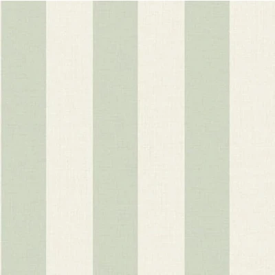 Image of Grandeco Wide Textured Stripe Wallpaper, Green Cream