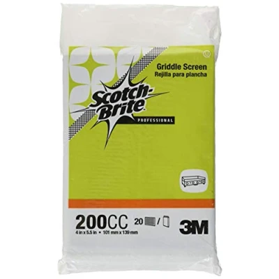 Image of Scotch Brite Griddle Screens SCRN200 for use with 461 Cleaning Kit (Pack of 20)