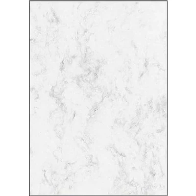 Image of Sigel Design Paper Grey Marble, A4, 90g, 100 Sheets, Double Sided