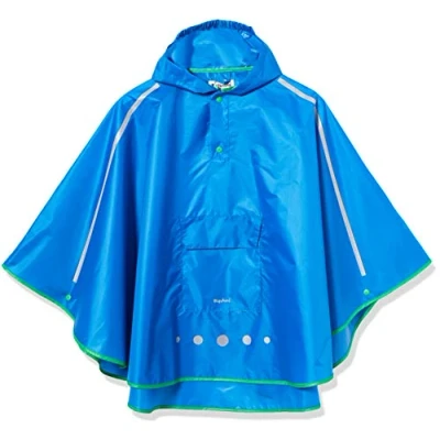 Image of Playshoes Unisex Kids rain poncho foldable jacket 408750, 7 Blue, S