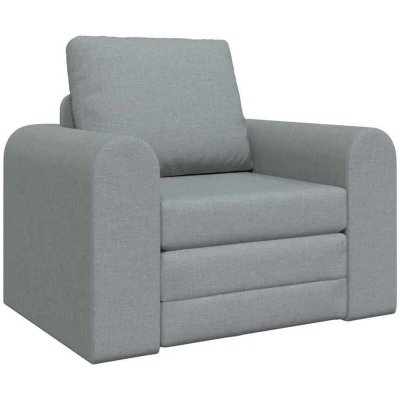 Image of vidaXL Floor Sofa Bed 2 in 1 Light Grey 98x71x83 cm Fabric