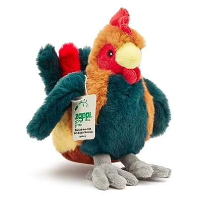 Image of Zappi Co Ultra Soft Cockerel Plush Toy (24 cm Length) 100% Recycled, Eco Friendly, Newborn Gift, Realistic Lifelike