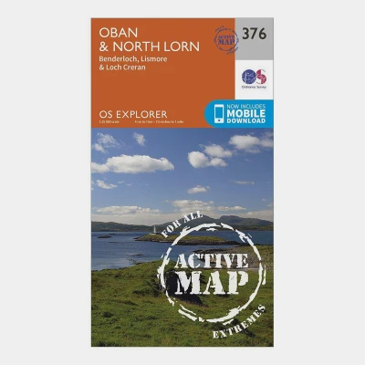 Image of Explorer Active 376 Oban &amp; North Lorn Map With Digital Version