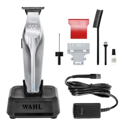 Image of Wahl Cordless Hi Viz Lithium Trimmer, Professional Hair Trimmers, Close Trimming, Detailing and Outlining, Lightweight, Ergonomic, Diamond Like Carbon Blades, Metal Barbers Supplies