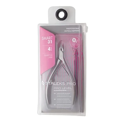 Image of STALEKS PRO Smart 31 Quarter Jaw 4mm Professional Cuticle Nippers Pack of 1 pcs Model NS 4