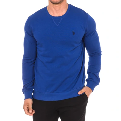 Image of U.S. POLO Mens Long sleeved crew neck sweatshirt 64657 men Blue Size 2XL