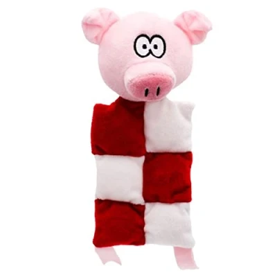 Image of Holly &amp; Robin Squeaky Squares Multi Squeak Christmas Dog Toy