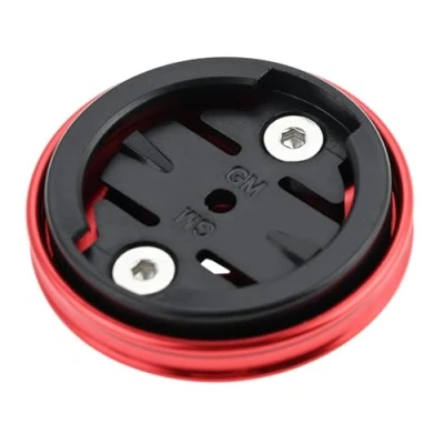 Image of gohantee Bike Stem Top Cap Mount Compatible with Garmin Edge, Bicycle Headset Mount,Cap Computer