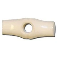 Image of Nylon Bamboo Style Plastic Toggles 2.5cm Pack of 5 (Taupe)
