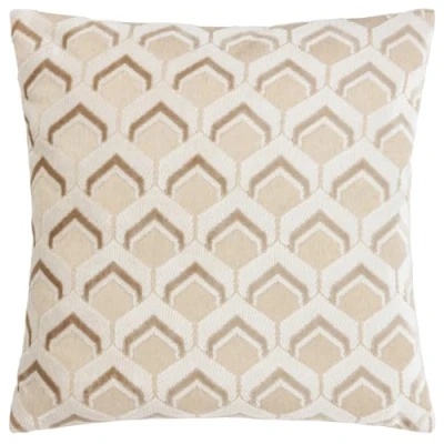 Image of Paoletti Ledbury Velvet Jacquard Cushion Cover, Grey/Black