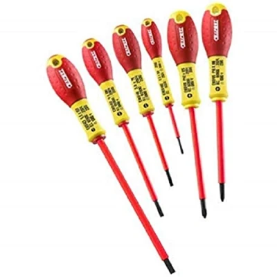 Image of Britool E160911B 1000V Insulated Screwdrivers Set, 1.6cm x 3.3cm 0.9cm, 6 Pcs