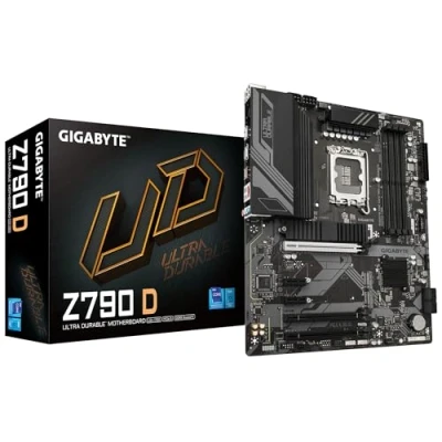 Image of Gigabyte Z790 D Motherboard Supports Intel Core 14th Gen CPUs, 12+1+１ Phases Digital VRM, up to 7600MHz DDR5 (OC), 3xPCIe 4.0 M.2, 2.5GbE LAN, USB 3.2 2