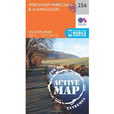 Image of Explorer Active 256 Wrexham &amp; Llangollen Map With Digital Version