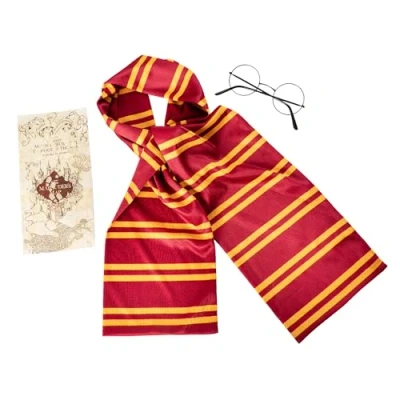 Image of Rubie&#039;s 301749NS000 Harry Potter Accessory Set Kids Fancy Dress, Unisex Children, Striped, Multicoloured, One Size