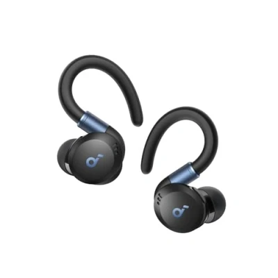 Image of soundcore Sport X20 by Anker, True Wireless Workout Earbuds, Rotatable and Extendable Ear Hooks, Noise Cancelling, Deep Bass, IP68 Waterproof, Sweatproof, Dustproof, 48H Play, Earbuds for Gym