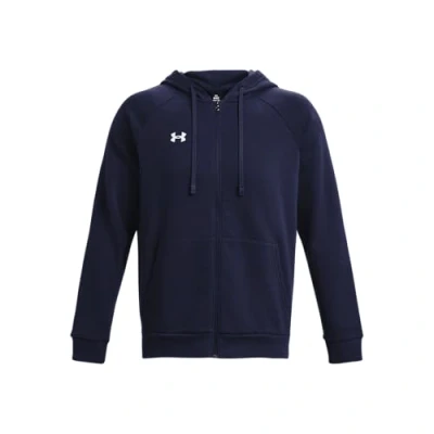 Image of Under Armour Men&#039;s UA Rival Fleece FZ Hoodie Shirt Midnight Navy