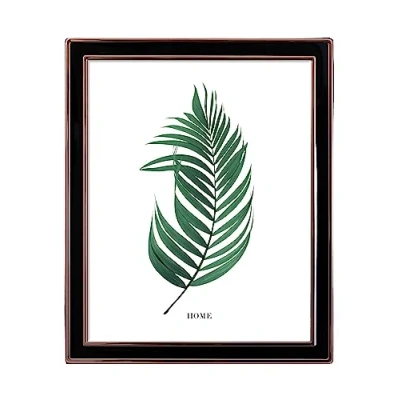 Image of Inov8 Framing Tarnish Resistant Silver Plated Picture Frame Rose Gold Black Enamel Design for 10x8 Inch(25x20cm) Photo