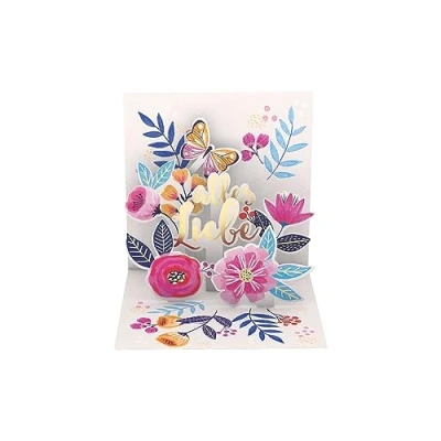 Image of Graphic Workshop Pretty Pop Up Card Three Dimensional Birthday Alles Liebe [German Language]