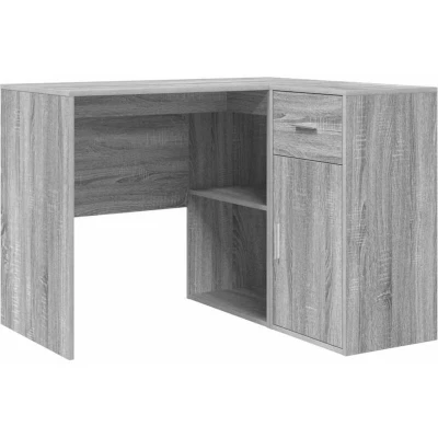 Image of vidaXL Corner Desk Grey Sonoma 102x88x75 cm Engineered Wood