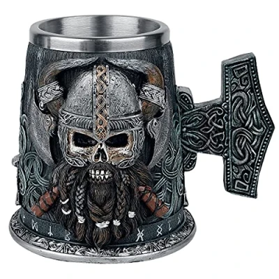Image of Nemesis Now Danegeld Tankard Mug 18cm Black