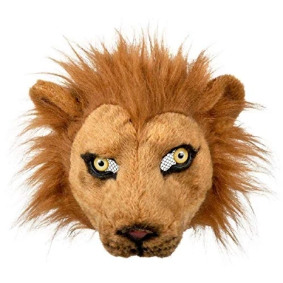 Image of Boland Plush half mask, one size, face animal fur accessory, costume, fancy dress, carnival, theme party