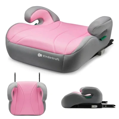 Image of Kinderkraft I Boost Car Seat, Size, 135 150cm, Baby Booster seat for 9 to 12 Years, Easy Assemble, Ergonomic Posture, Additional Foam, Pink