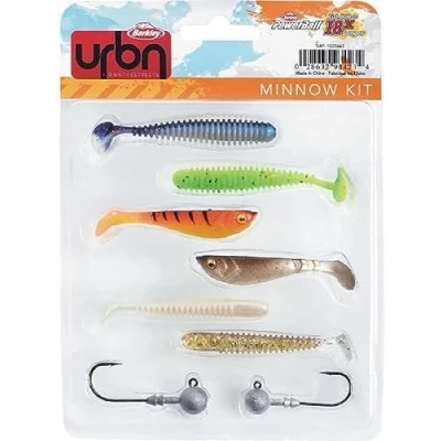 Image of Berkley URBN Kit Minnow, Fishing Hook, Soft Lures, Streetfishing, Perch, Unisex, Assorted, Varied