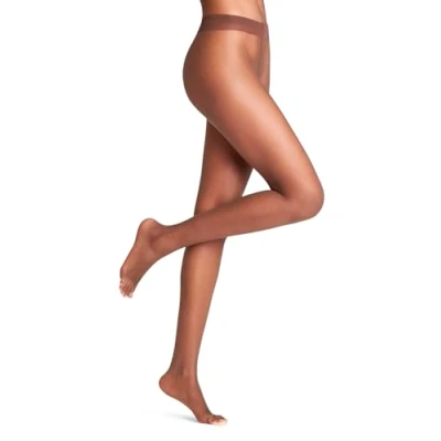 Image of FALKE Women&#039;s Shelina Toeless 12 DEN W TI Ultra Sheer Plain 1 Pair Tights, Brown (Espresso 5188), L