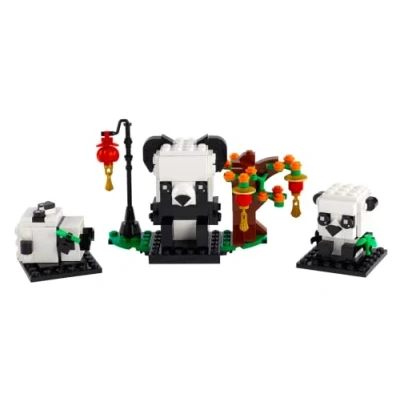 Image of LEGO BrickHeadz Pets Dogs, Cats, Fish, Birds or Hamsters (Choose Pet) (Panda 40466)