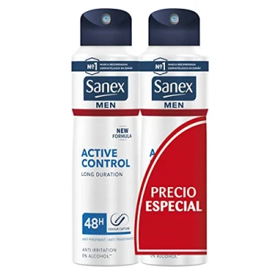 Image of Sanex Activ Control Men&#039;s Deodorant 200 ml Pack of 2