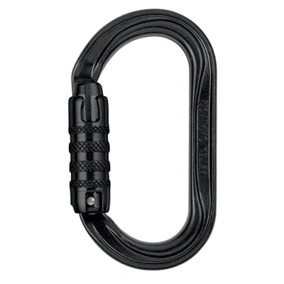 Image of Petzl M72A TLN NEW OXAN High Strength Oval Carabiner, Size: Triact Lock, Black