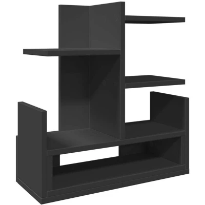 Image of vidaXL Desk Organiser Black 49x20x52.5 cm Engineered wood