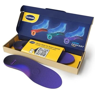 Image of Dr. Scholl&#039;s Plantar Fasciitis Insoles, Insoles for Men, Women, Arch Support Orthotic Shoe Flat Feet, Inserts, Metatarsalgia Custom Fit 550
