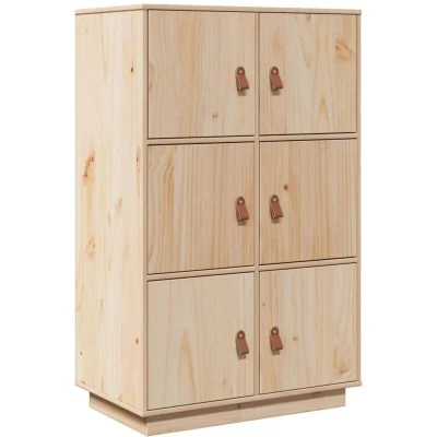 Image of vidaXL Highboard 67x40x108.5 cm Solid Wood Pine